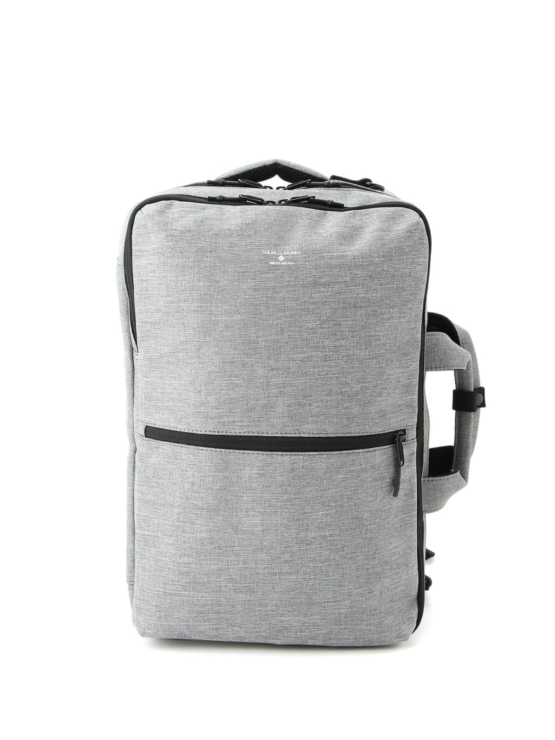 SQUALO WORKS Chambray 3WAY BAG アールエフストア 御徒面子 ビジネスバッグ・ブリーフケース 薄墨色 黒いこと【貨物輸送無料】