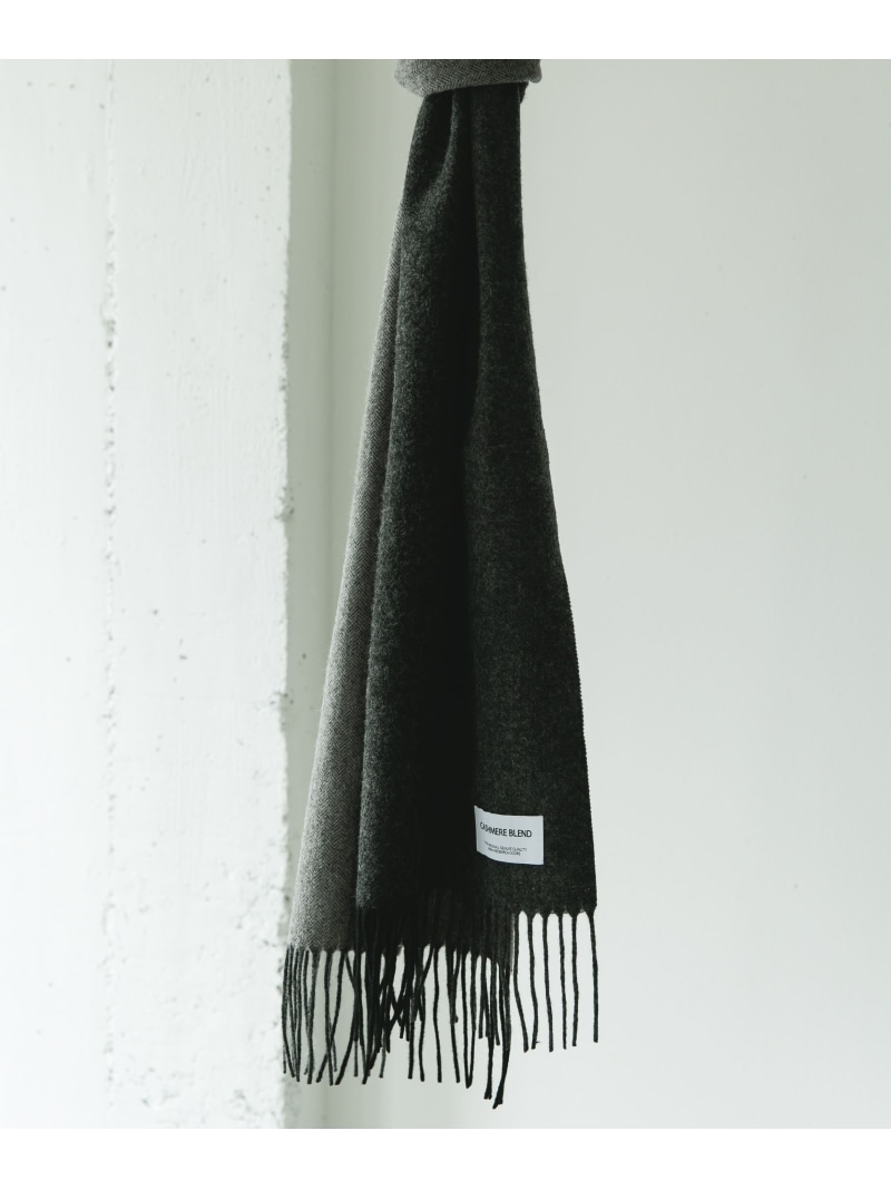 【SALE／40%OFF】URBAN RESEARCH DOORS カシミヤブレンドパネルマフラー アーバンリサーチドアーズ ファッション雑貨 マフラー・ストール・ネックウォーマー オレンジ ブラウン ブルー グレー【RBA_E】【送料無料】