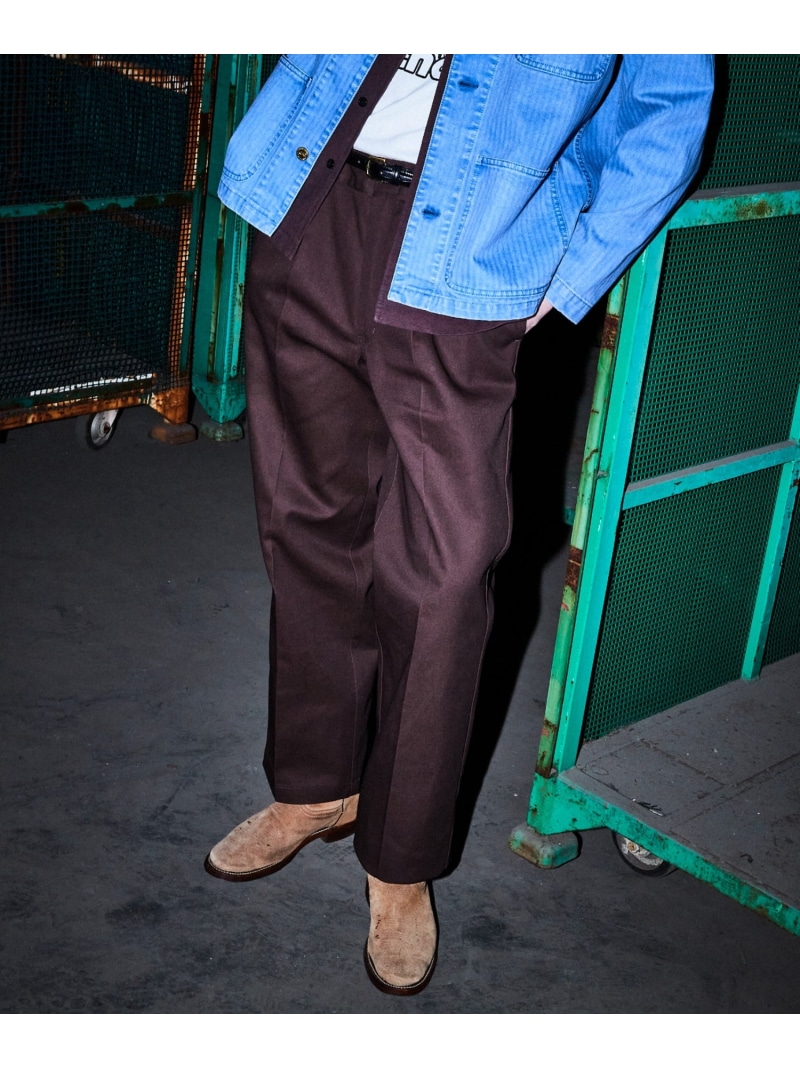 Schott ×DICKIES/ディッキーズ/TC WORK PANTS/TC ワークパンツ ショット パンツ その他のパンツ ブラック ホワイト ブラウン【送料無料】