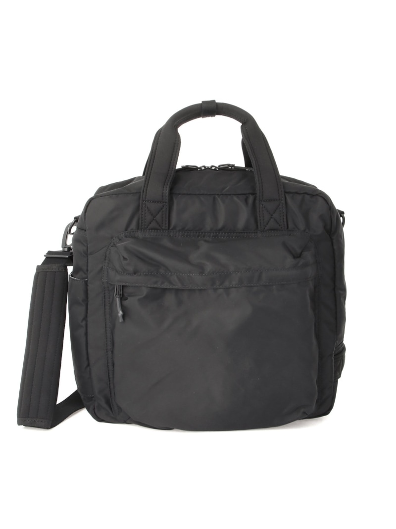 SQUALO WORKS Recycle Nylon SQUARE BOSTON BAG アールエフストア バッグ ボストンバッグ ブラック【送料無料】