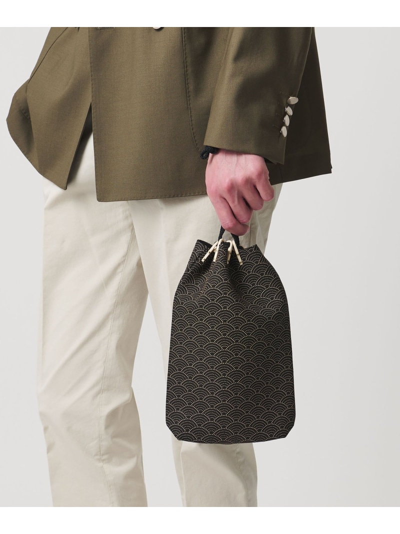 UNITED ARROWS ＜印傳屋上原勇七＞合切袋M/青梅波 ユナイテッドアローズ バッグ その他のバッグ【送料無料】