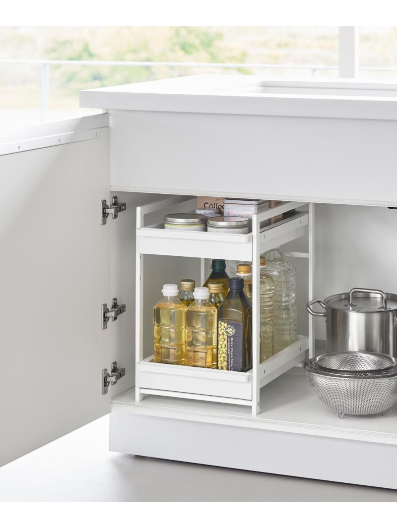 tower tower(タワー)シンク下スライドラック タワー 2段 オーサムコレクト 食器・調理器具・キッチン用品 その他の食器・調理器具・キッチン用品【送料無料】| Fashion Men