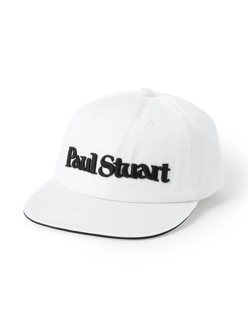 Paul Stuart 【GOLF Unisex】ロゴキャップ ポール・スチュアート 帽子 キャップ ブラック ホワイト【送料無料】