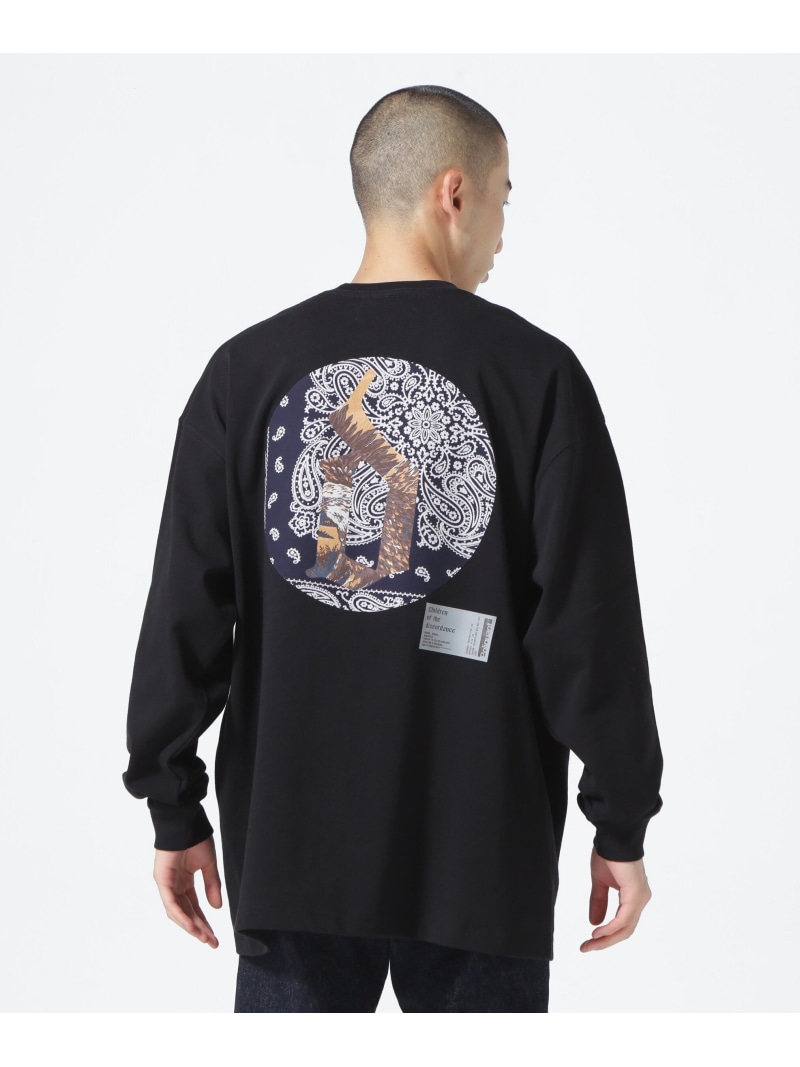 【SALE／50%OFF】B\u00272nd Children of the discordance/BANDANA PATCH WORK TEE ビーセカンド トップス カットソー・プルオーバー 黒いこと 白いこと【RBA_E】【貨物輸送無料】