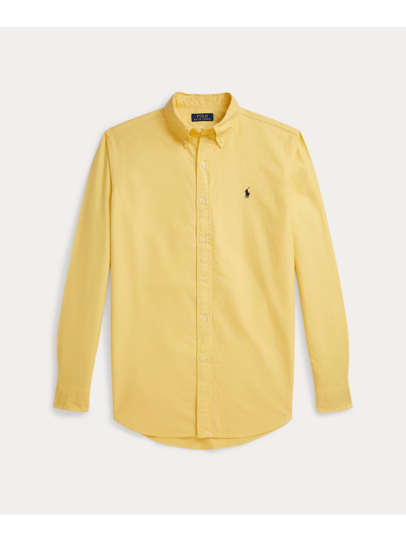 POLO RALPH LAUREN クラシック フィット ガーメントダイド オックスフォード シャツ ラルフローレン トップス シャツ・ブラウス イエロー【送料無料】
