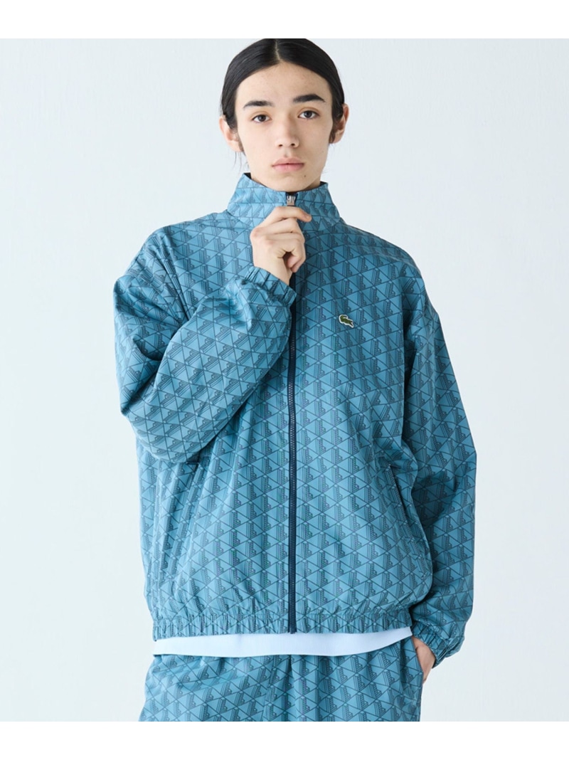 【SALE/50%OFF】LACOSTE モノグラムジャカード撥水ナイロンジャケット ラコステ ジャケット・アウター ナイロンジャケット ブルー【RBA_E】【送料無料】| Fashion Men
