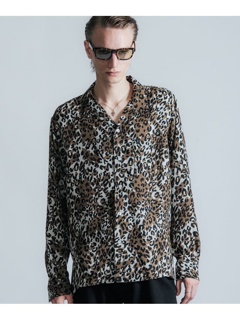 THE CRIMIE CAMO OPEN SHIRT ガーデン トップス シャツ・ブラウス カーキグリーン【送料無料】