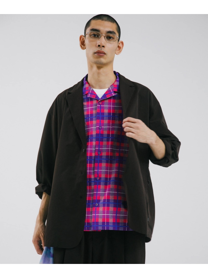 EKAL DOT AIR JACKET アーバンリサーチドアーズ ジャケット・アウター テーラードジャケット・ブレザー ブラック ブラウン ネイビー【送料無料】