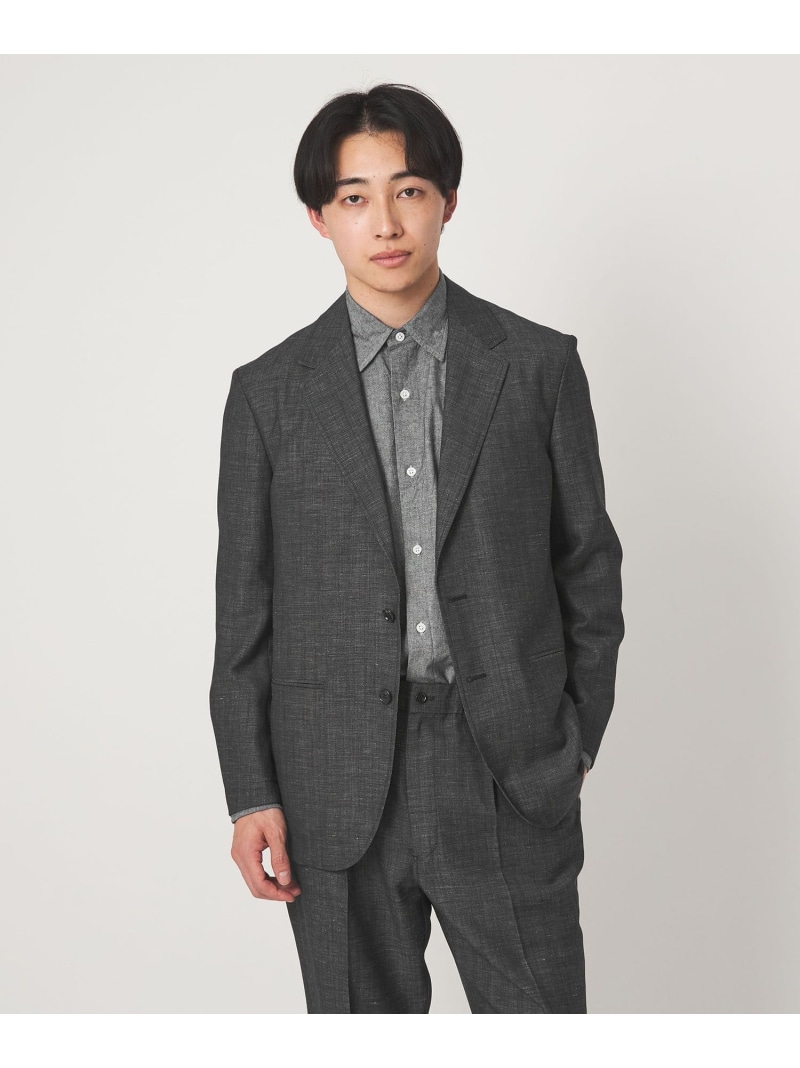 【SALE／25%OFF】UNITED ARROWS green label relaxing TW リネン デニムライク 2B 01 セットアップ上衣 ユナイテッドアローズ グリーンレーベルリラクシング ジャケット・アウター テーラードジャケット・ブレザー 緑であること 黒いこと【RBA_E】【貨物輸送無料】