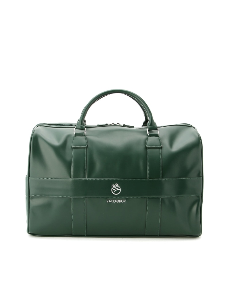 ZACK&DROP PU BOSTON BAG アールエフストア バッグ ボストンバッグ グリーン ベージュ【送料無料】| Fashion Men