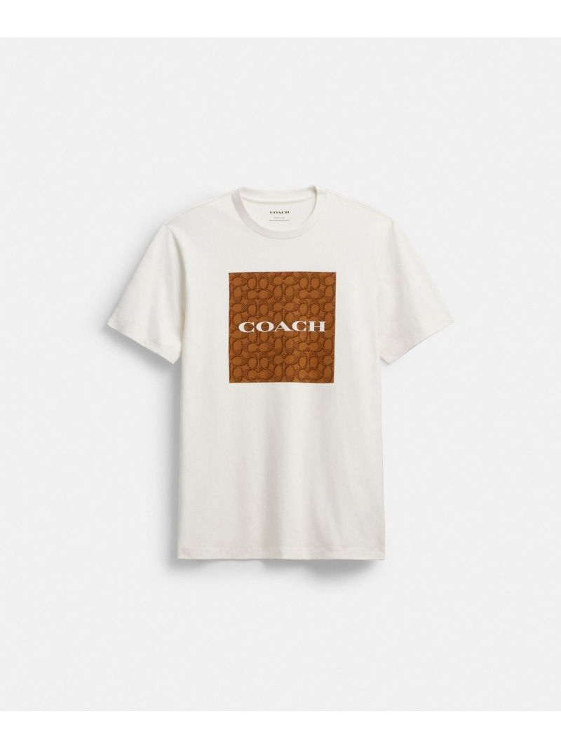 【SALE／20%OFF】COACH OUTLET 【公式】シグネチャー クラシック Tシャツ コーチ　アウトレット トップス カットソー・Tシャツ ホワイト【RBA_E】【送料無料】