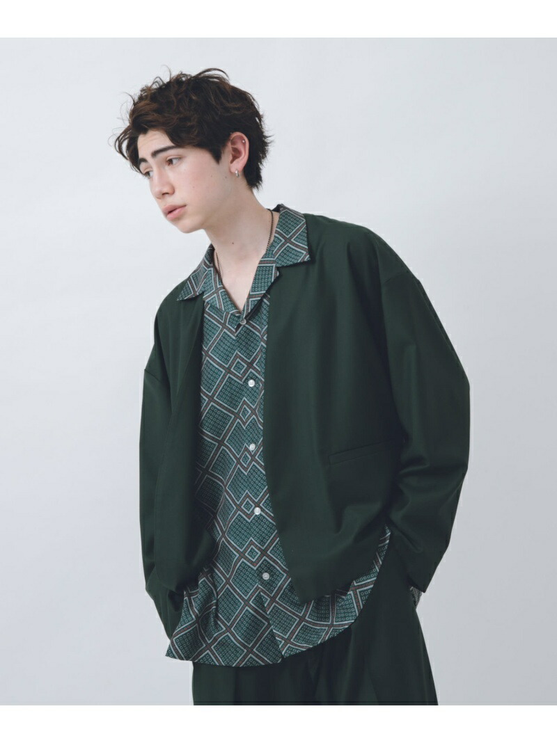 高額売筋 Urban Research Urban Research Id Oversized No Collar Jkt アーバンリサーチ コート ジャケット コート ジャケットその他 グリーン ブラック Rba E セットアップ Www Porsche Com Mk