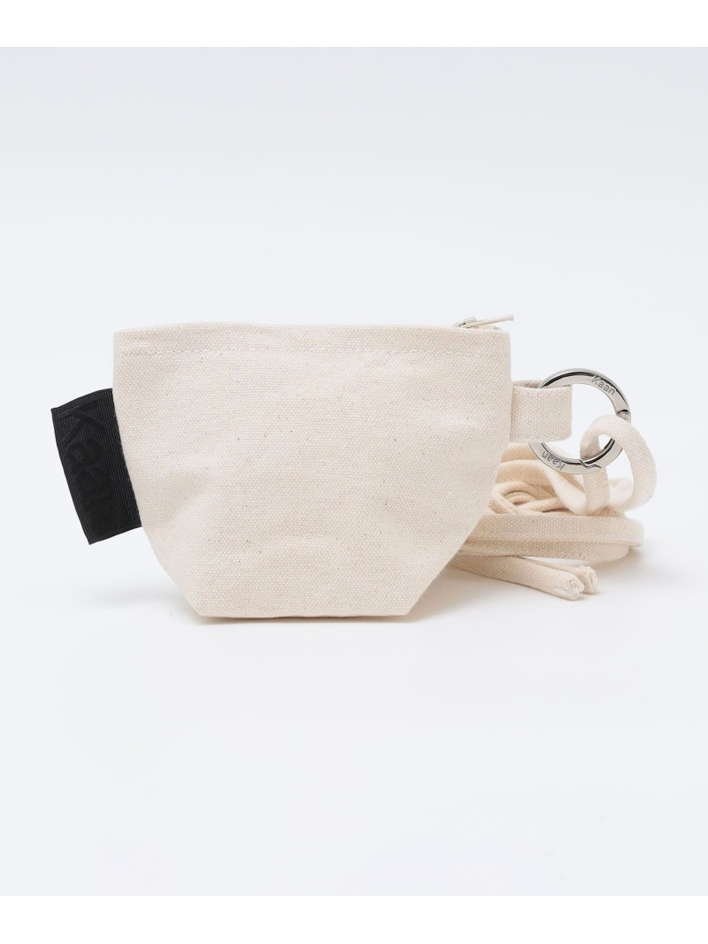 SHIPS MEN Kaan: MINI LANYARD POUCH CTN シップス バッグ リュック・バックパック ベージュ ブラック【送料無料】