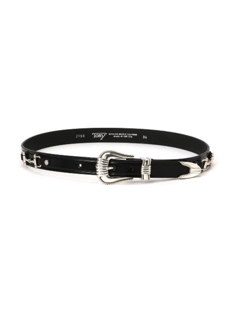 BEAVER TORY LEATHER/トリーなめし革 1inch  BIT BELT なめし革胴締め ビーバー 流行り物雑貨 胴締め 黒いこと【貨物輸送無料】