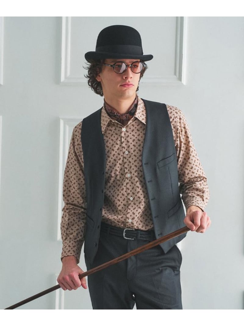 TAKEO KIKUCHI 【BOWLER HAT LABEL】ピンヘッドジャージ べスト タケオキクチ パンツ その他のパンツ ブラック【送料無料】