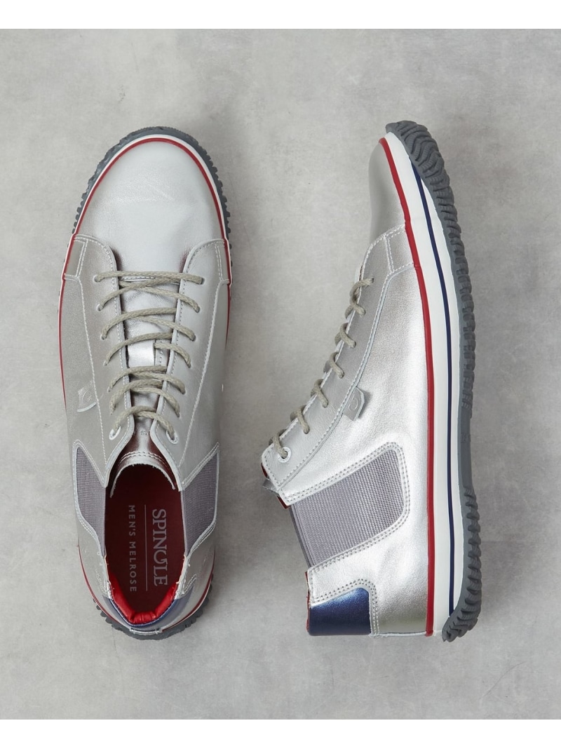 【SALE／40%OFF】MEN'S MELROSE 《別注》【SPINGLE/スピングル】MID CUT スニーカー メンズメルローズ シューズ・靴 スニーカー シルバー グレー【RBA_E】【送料無料】