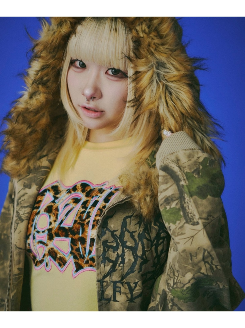 GALFY 【GALFY】森林地帯パーカー ネバーマインドザエックスユー／チカシツプラス トップス パーカー・フーディー【貨物輸送無料】