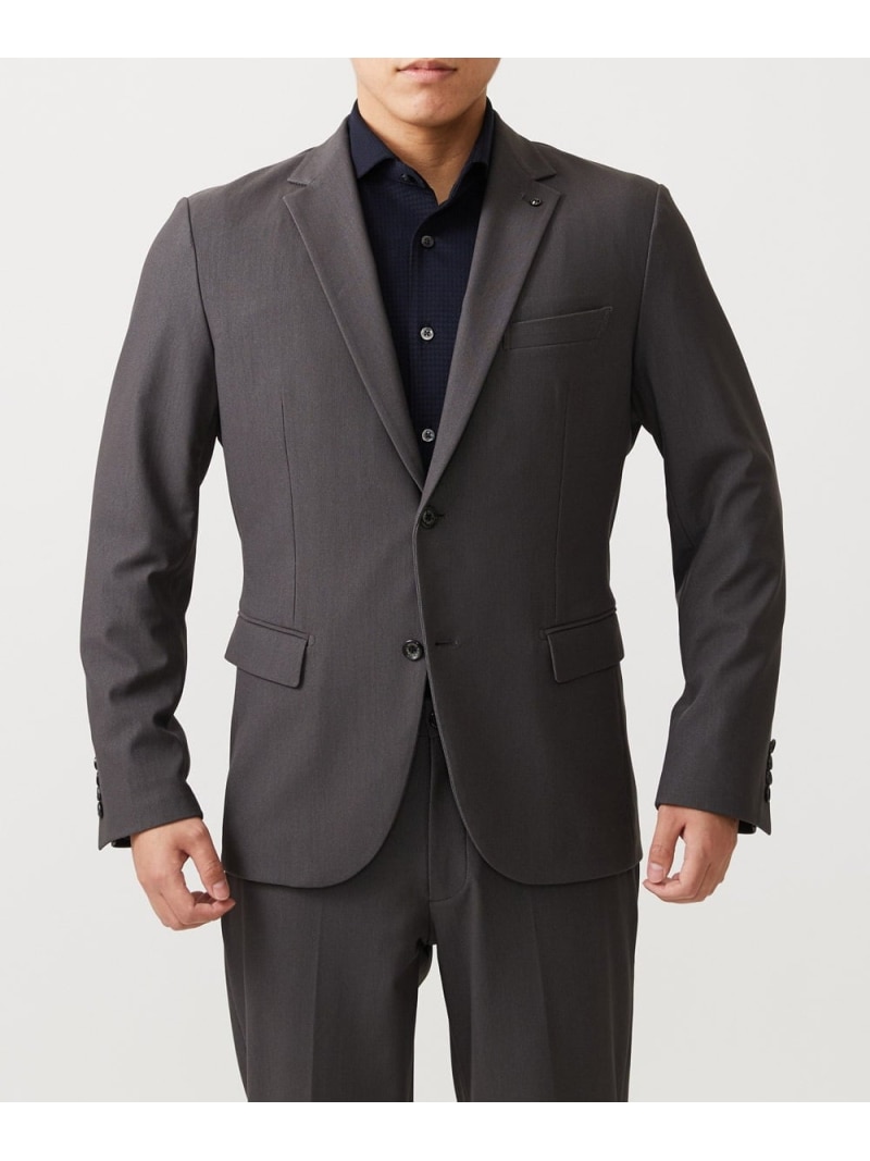 【SALE／30%OFF】MICHEL KLEIN HOMME 【セットアップ】【BODY MAKE】ストレッチテーラードジャケット ミッシェルクランオム ジャケット・アウター テーラードジャケット・ブレザー ネイビー グレー【RBA_E】【送料無料】 23,839円