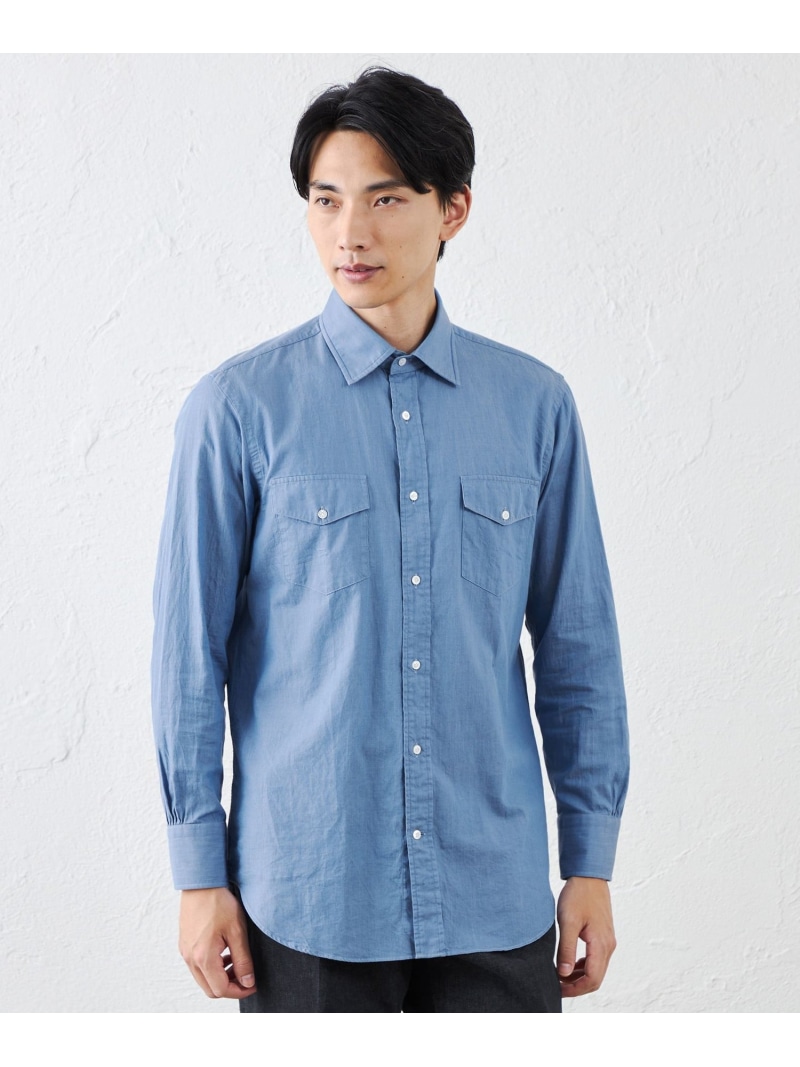 S.ESSENTIALS 2ポケットシャンブレーシャツ エス エッセンシャルズ トップス シャツ・ブラウス ブルー【送料無料】 25,410円