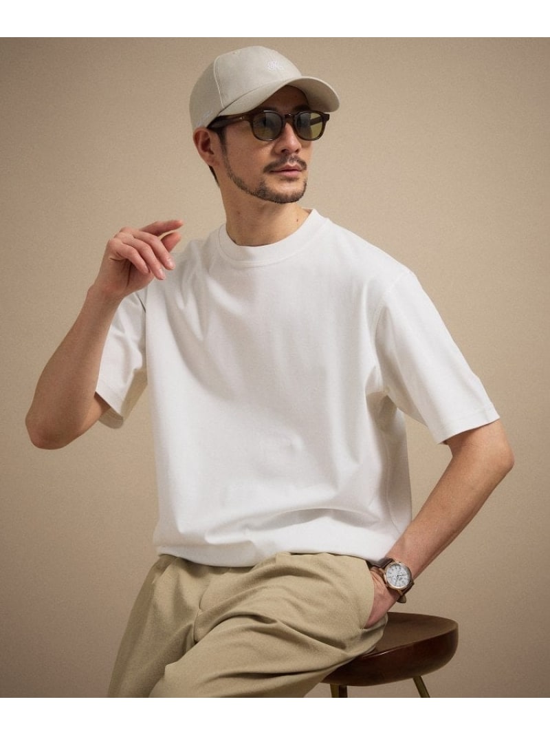 TAKEO KIKUCHI 【接触冷感】アイスクリアコットン Tシャツ タケオキクチ トップス カットソー・Tシャツ ホワイト グリーン ブラック オレンジ ネイビー【送料無料】| Fashion Men