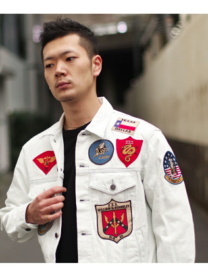 【楽天市場】AVIREX トップガン デニムジャケット/TOP GUN DENIM JACKET/TYPE BLUE/タイプブルー アヴィ