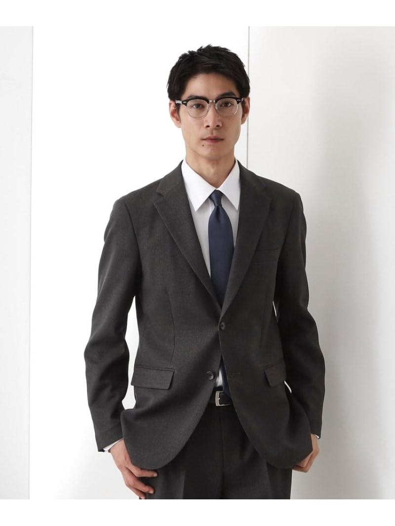 【SALE／30%OFF】THE SHOP TK ハウンドトゥースジャケット 【洗濯機OK/セットアップ可】 ザ ショップ ティーケー ジャケット・アウター テーラードジャケット・ブレザー ネイビー グレー【RBA_E】【送料無料】