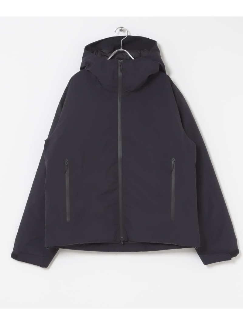 URBAN RESEARCH BUYERS SELECT ES.1 3lyr down Hoodie ユーアールビーエス ジャケット・アウター ダウンジャケット・ダウンベスト グレー ネイビー ブラック【送料無料】｜ Fashion Men