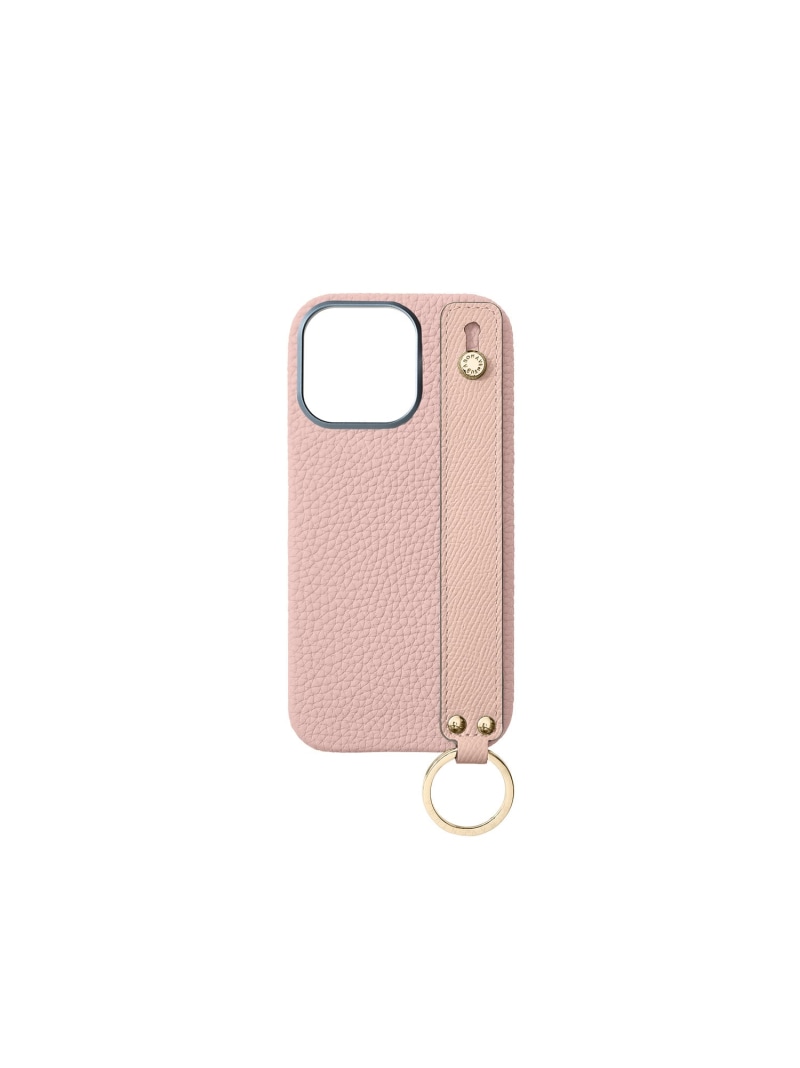 BONAVENTURA (iPhone 16 Pro) ハンドル付き バックカバーケース シュリンクレザー (ゴールド) ボナベンチュラ スマホグッズ・オーディオ機器 スマホ・タブレット・PCケース/カバー パープル ピンク【送料無料】