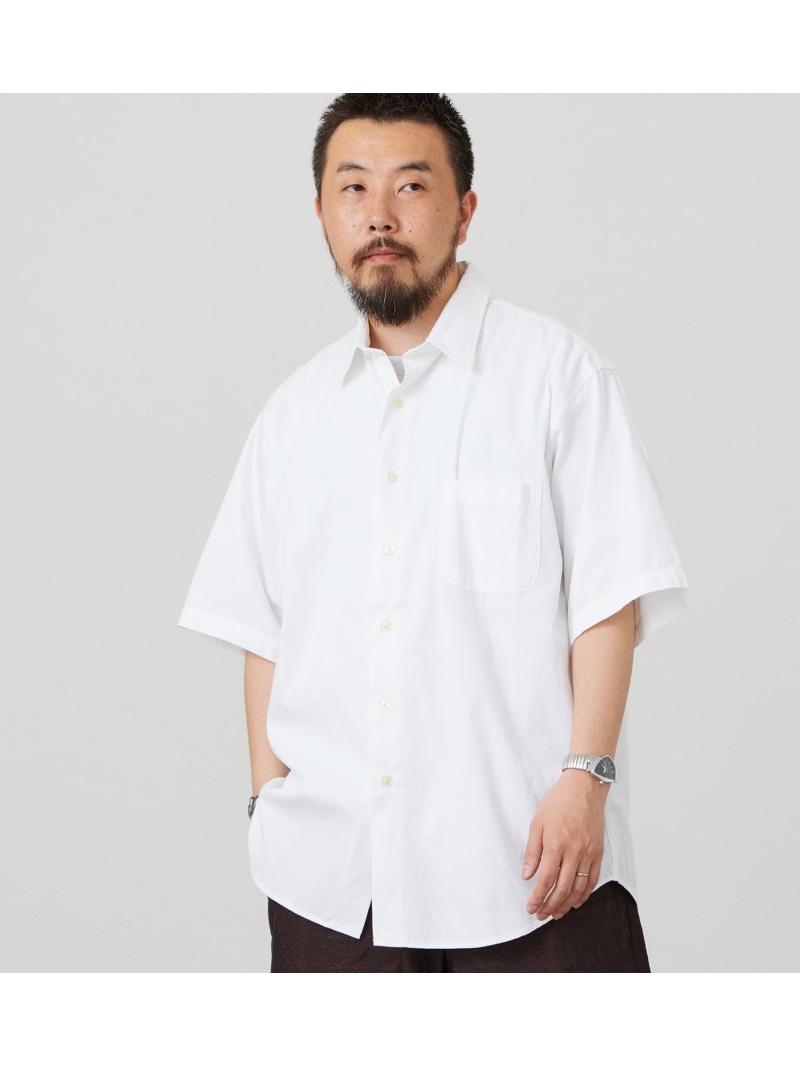 Lee Lee ハーフスリーブワークシャツ ライトウエイトコードレーン エドウインオンラインモール トップス プルオーバー・トップ 白いこと 青色【貨物輸送無料】