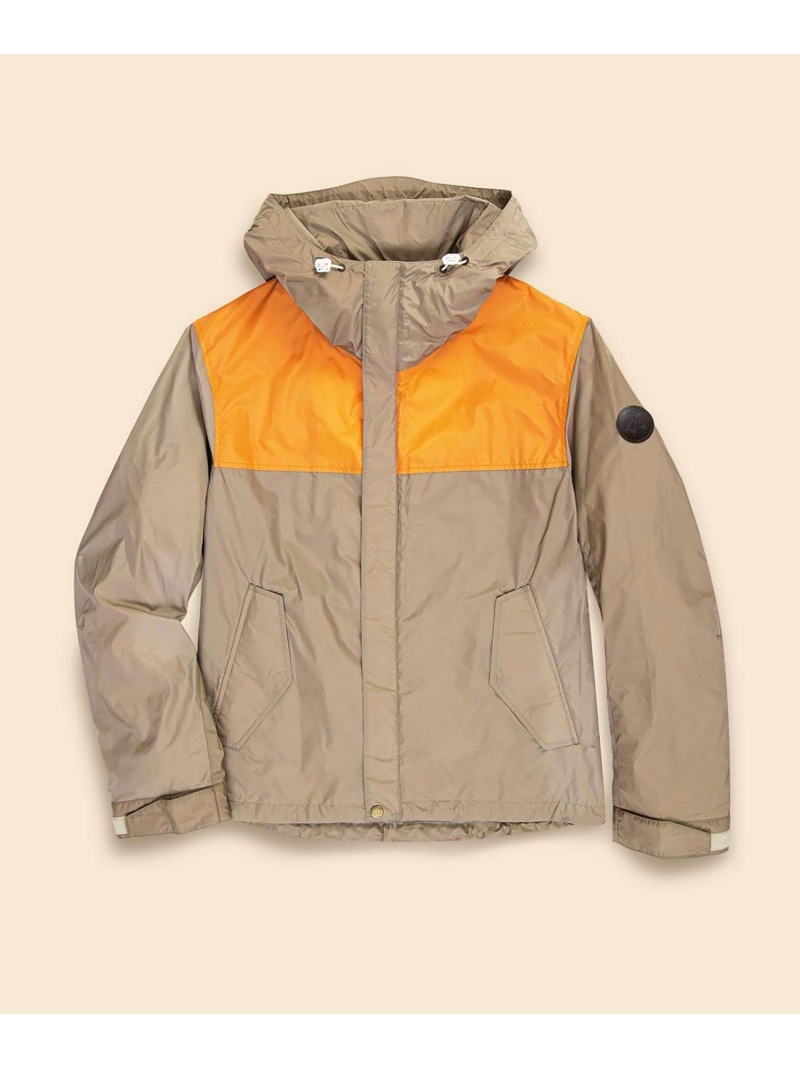 【SALE/30%OFF】BROOKS BROTHERS ナイロン ウォーターリペレント ウィンドブレーカー ブルックス ブラザーズ ジャケット・アウター ナイロンジャケット グリーン ベージュ【RBA_E】【送料無料】