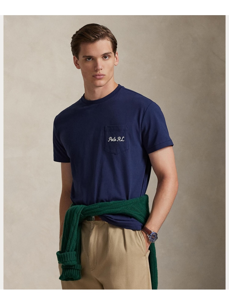 POLO RALPH LAUREN クラシック フィット Polo ベア ジャージー Tシャツ ラルフローレン トップス カットソー・Tシャツ ブルー【送料無料】