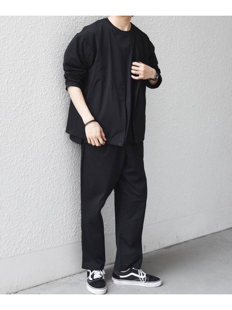 SHIPS any 【WEB限定】SHIPS any:＜吸水速乾/UVカット＞3点セットアップ Tシャツ&カーディガン&パンツ◆ シップス トップス カットソー・Tシャツ グレー グリーン ブラック【先行予約】*【送料無料】