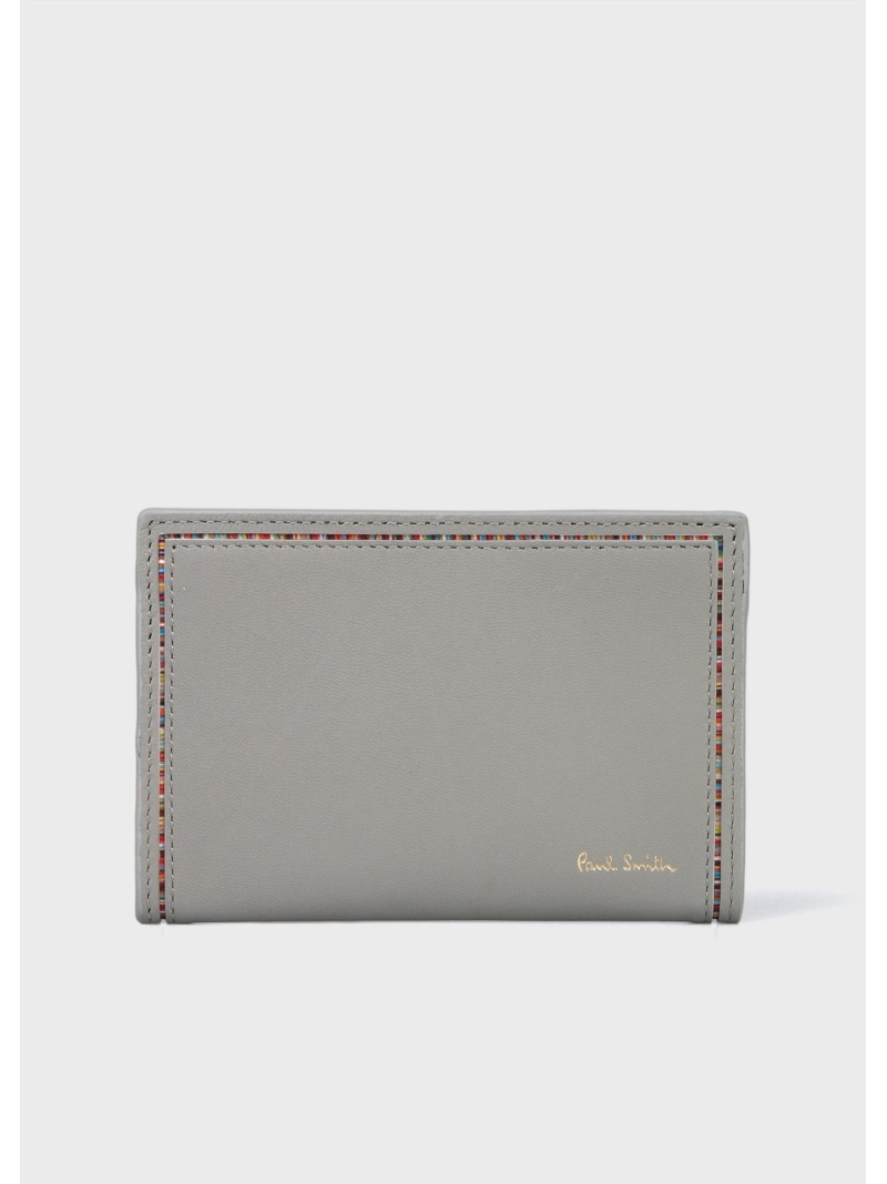 【SALE／30%OFF】Paul Smith 【公式】ストライプインセット フラグメントケース ポール・スミス　アウトレット 財布・ポーチ・ケース パスケース・定期入れ グレー【RBA_E】【送料無料】