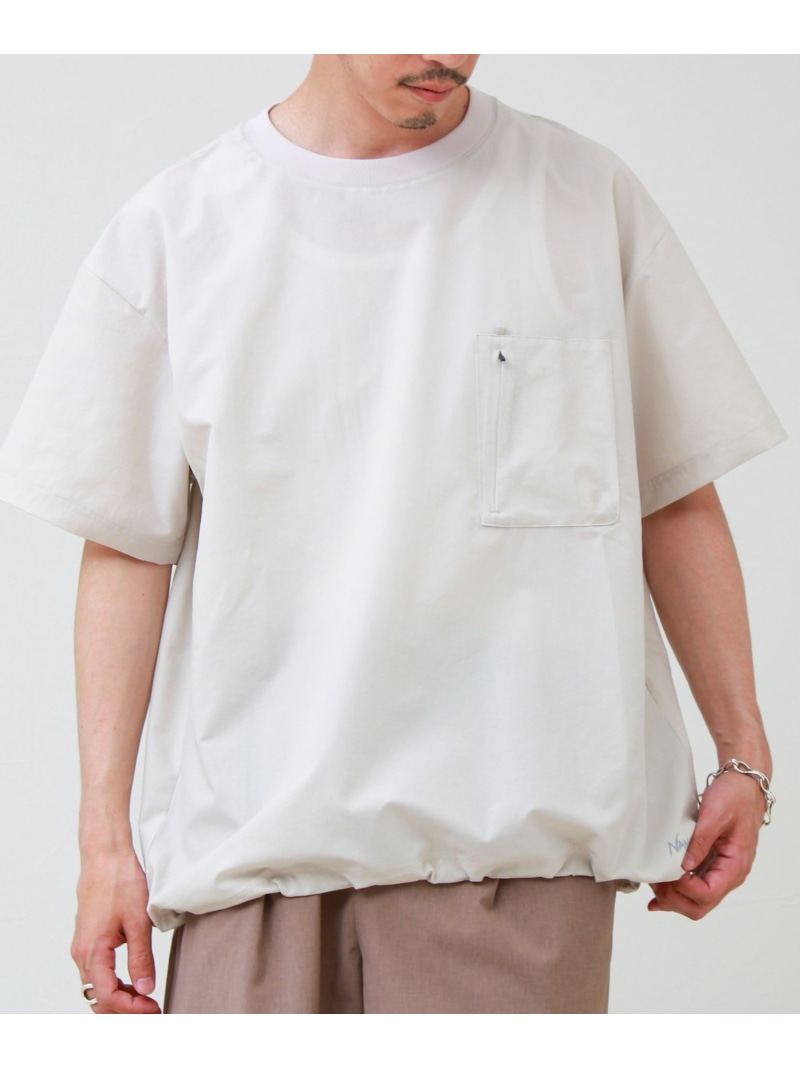 【SALE／10%OFF】GLOSTER 【NANGA/ナンガ】DotAir COMFY TEE フレディ アンド 奇怪千万はやりっ児 トップス カットソー・ティーシャツ 緑であること 黒いこと ベージュ【RBA_E】【貨物輸送無料】