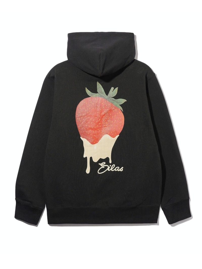 【SALE／40%OFF】SILAS STRAWBERRY PRINT HOODIE 犀ラス トップス スウェット・トレーナー 薄墨色 米国海軍 黒いこと【RBA_E】【貨物輸送無料】