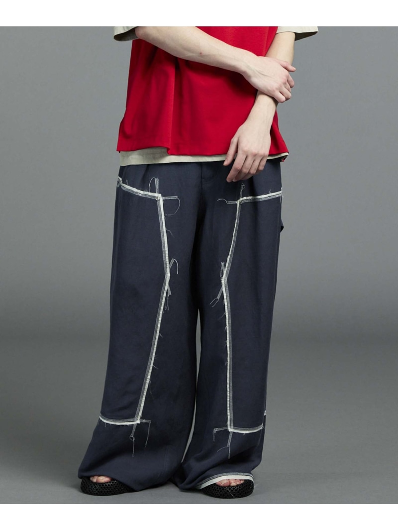 MAISON SPECIAL Washable Poplin Double Knee Wide Pants メゾンスペシャル パンツ その他のパンツ グレー ブラック ベージュ【送料無料】