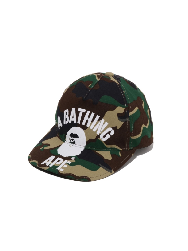 A BATHING APE GLITCH WOODLAND CAMO CAP ア ベイシング エイプ 帽子 キャップ グリーン パープル【送料無料】