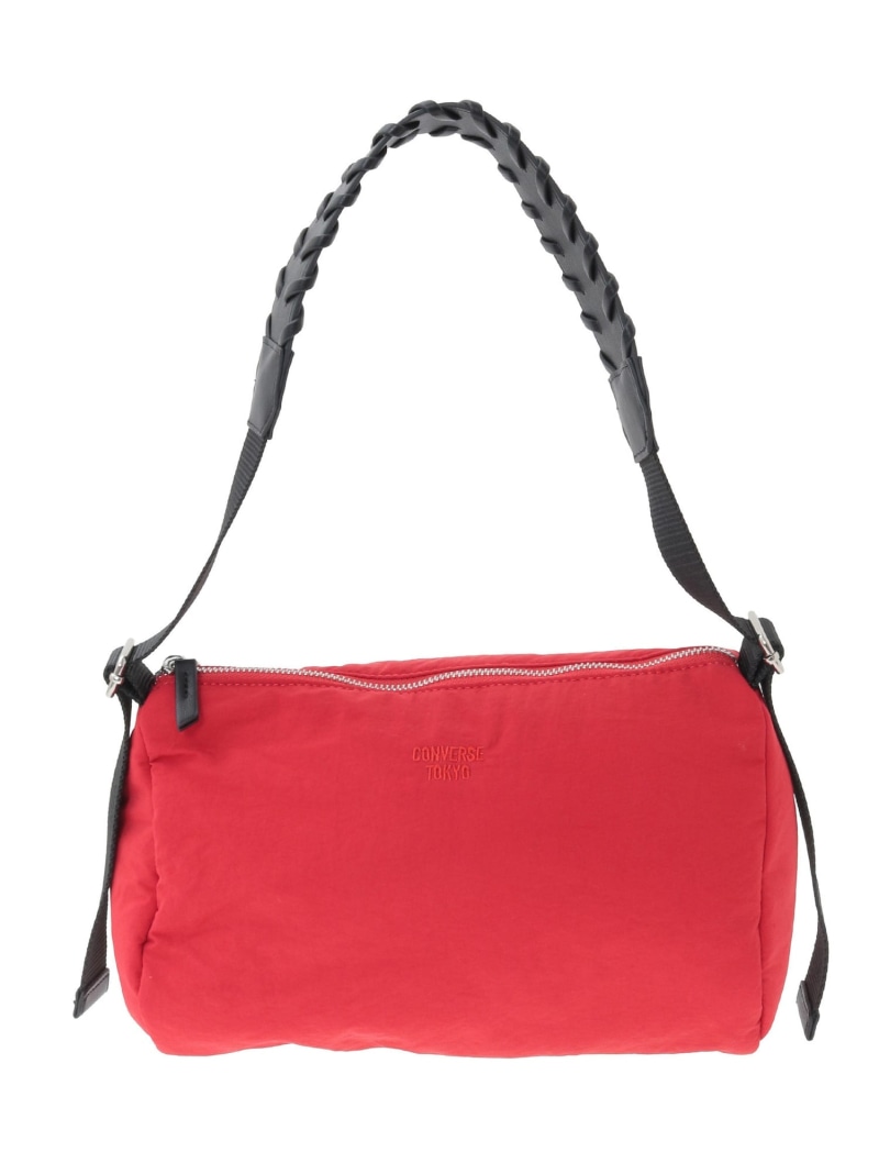 CONVERSE TOKYO LACE-UP HANDLE PUFF BAG コンバーストウキョウ バッグ ハンドバッグ レッド カーキグリーン ブラック【送料無料】