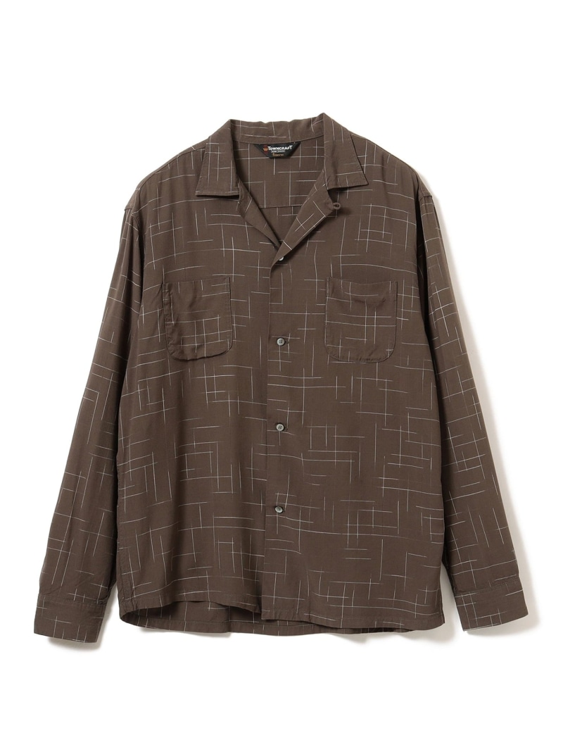 【SALE／40%OFF】B:MING by BEAMS 【別注】TOWN CRAFT / オープンカラー シャツ ビーミング ライフストア バイ ビームス トップス シャツ・ブラウス ブラック【RBA_E】【送料無料】