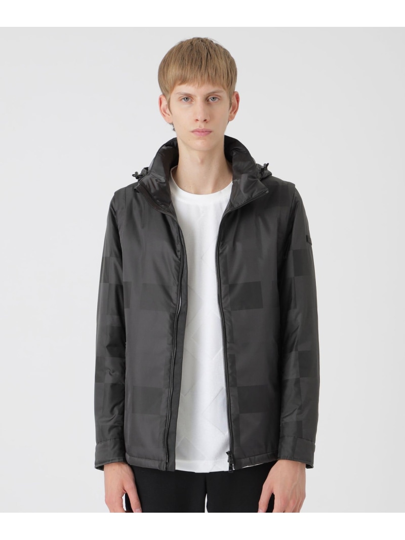 【SALE／39%OFF】BLACK LABEL CRESTBRIDGE シャドーチェック4WAYパデッドパーカー ブルーレーベル / ブラックレーベル・クレストブリッジ ジャケット・アウター ブルゾン・ジャンパー ネイビー ブラック グレー【RBA_E】【送料無料】｜ Fashion Men