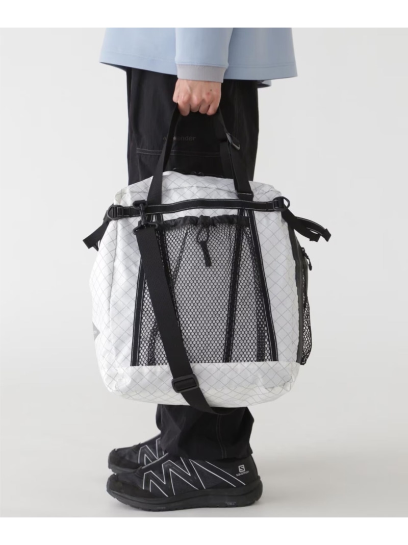 BEAVER and wander/アンドワンダー ECOPAK 30L 3way tote bag ビーバー バッグ その他のバッグ ホワイト ブラック【送料無料】
