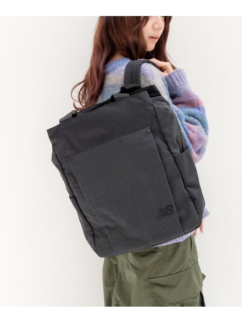 New Balance 【NewBalance】2WAY背嚢 18L ロ言葉 御徒面子 背嚢・うしろ側容器に並べる 黒いこと【貨物輸送無料】