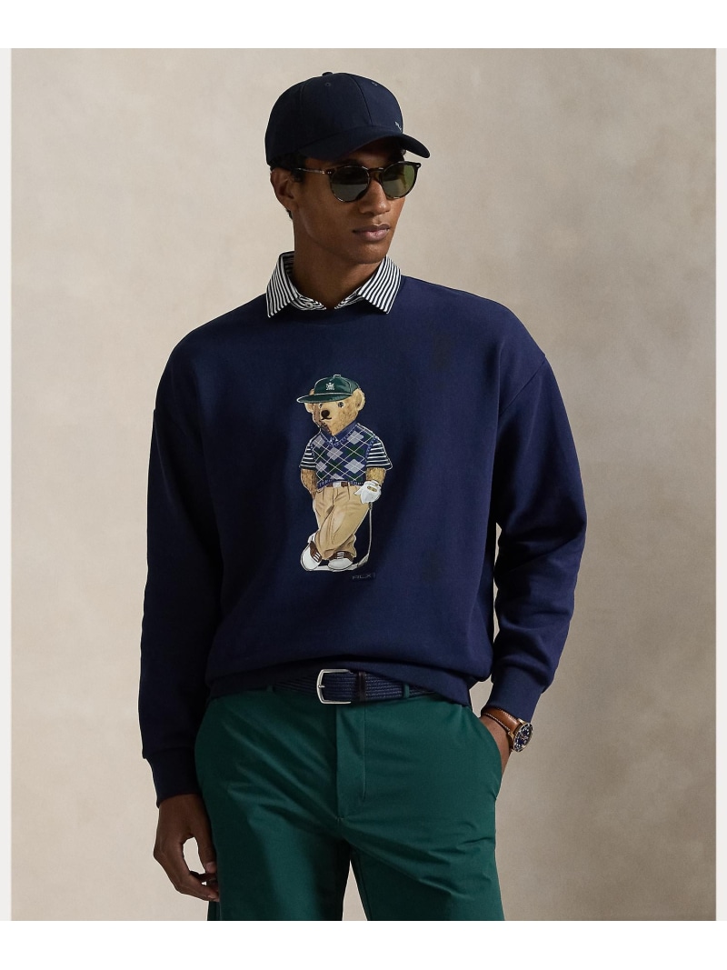POLO GOLF/RLX Golf (RLX)リラックス フィット Polo ベア スウェットシャツ ラルフローレン トップス スウェット・トレーナー ネイビー【送料無料】