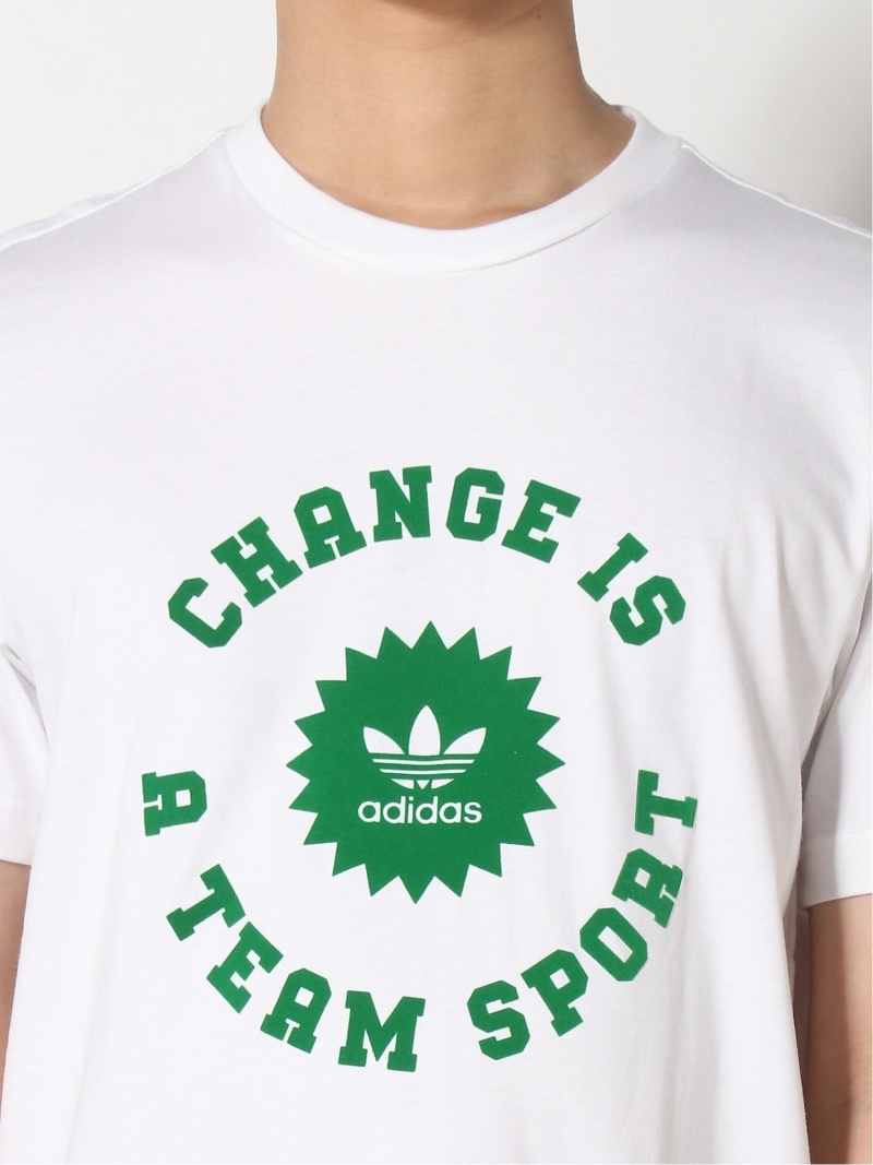 楽天市場 Sale 50 Off Adidas Originals Change Is A Team Sport サークルtシャツ アディダスオリジナルス アディダス カットソー Tシャツ ブラック ホワイト Rba E Rakuten Fashion Men