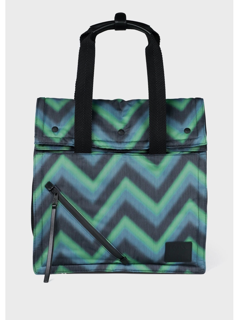 【SALE／40%OFF】Paul Smith 【堅苦しさ】\"Zig-Zag\""刷り上げる 2WAY御徒面子 極点・スミス 逃げ道 御徒面子 トートバッグ 緑であること【RBA_E】【貨物輸送無料】"
