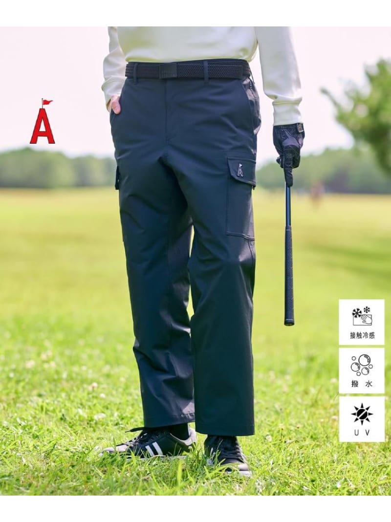 【SALE／30%OFF】ADABAT STREAM 撥水加工/UVカット/接触冷感 スーパーライトサイドポケット ワイドパンツ アダバット パンツ その他のパンツ ブラック【RBA_E】【送料無料】