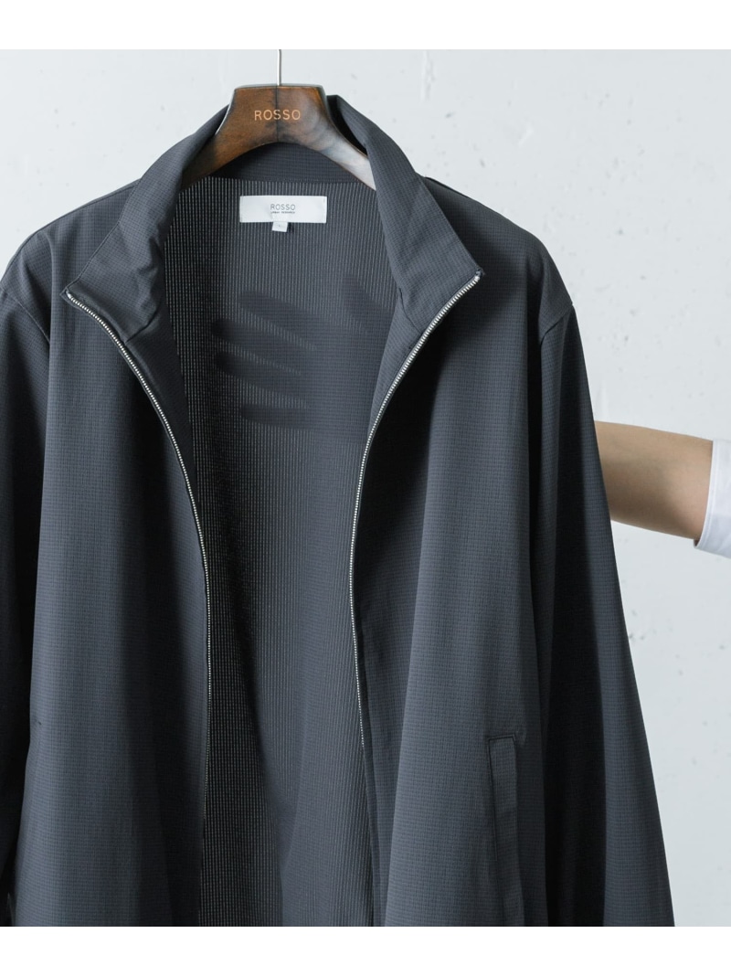 【SALE／10%OFF】URBAN RESEARCH ROSSO 『WEB限定』『吸水 / 速乾』Air Stretch スタンドブルゾン アーバンリサーチロッソ ジャケット・アウター ブルゾン・ジャンパー ブラック ブラウン ネイビー グレー【RBA_E】【送料無料】