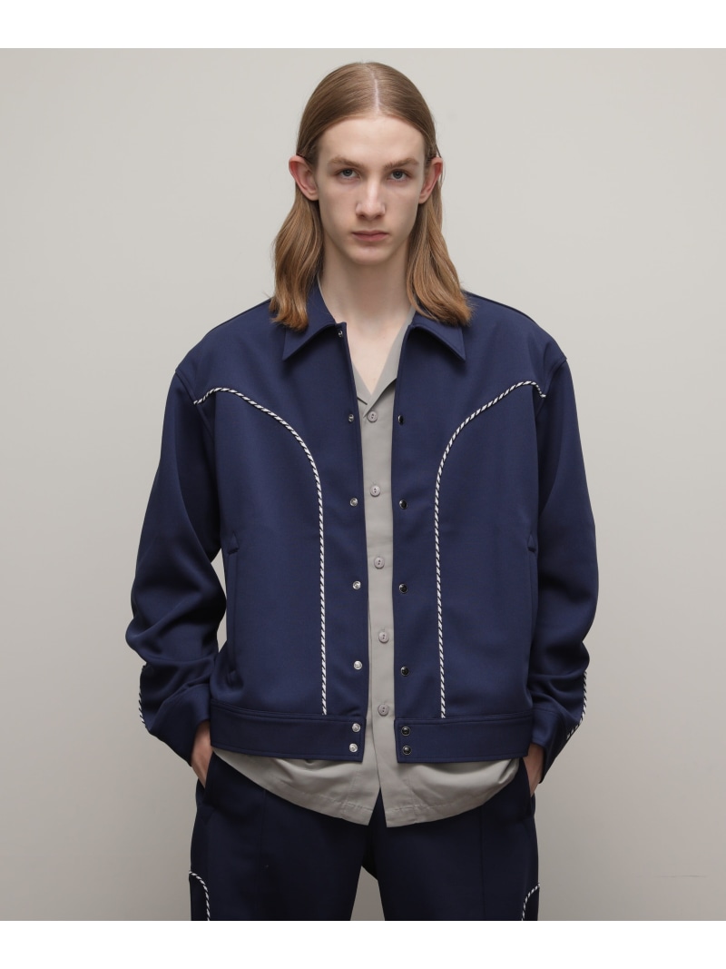 【SALE／40%OFF】Schott JERSEY WESTERN JACKET/ウエスタン ジャージ ジャケット ショット ジャケット・アウター ブルゾン・ジャンパー ホワイト ブラック ネイビー【RBA_E】【送料無料】