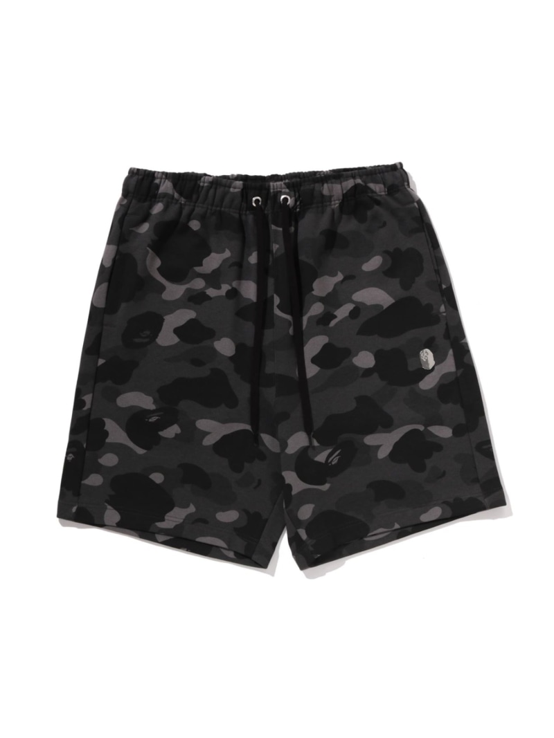 A BATHING APE COLOR CAMO METAL APE HEAD RELAXED FIT SWEAT SHORTS ア ベイシング エイプ ズボン下 ジャージ・スウェットパンツ パープル 米国海軍 緑であること 黒いこと【貨物輸送無料】
