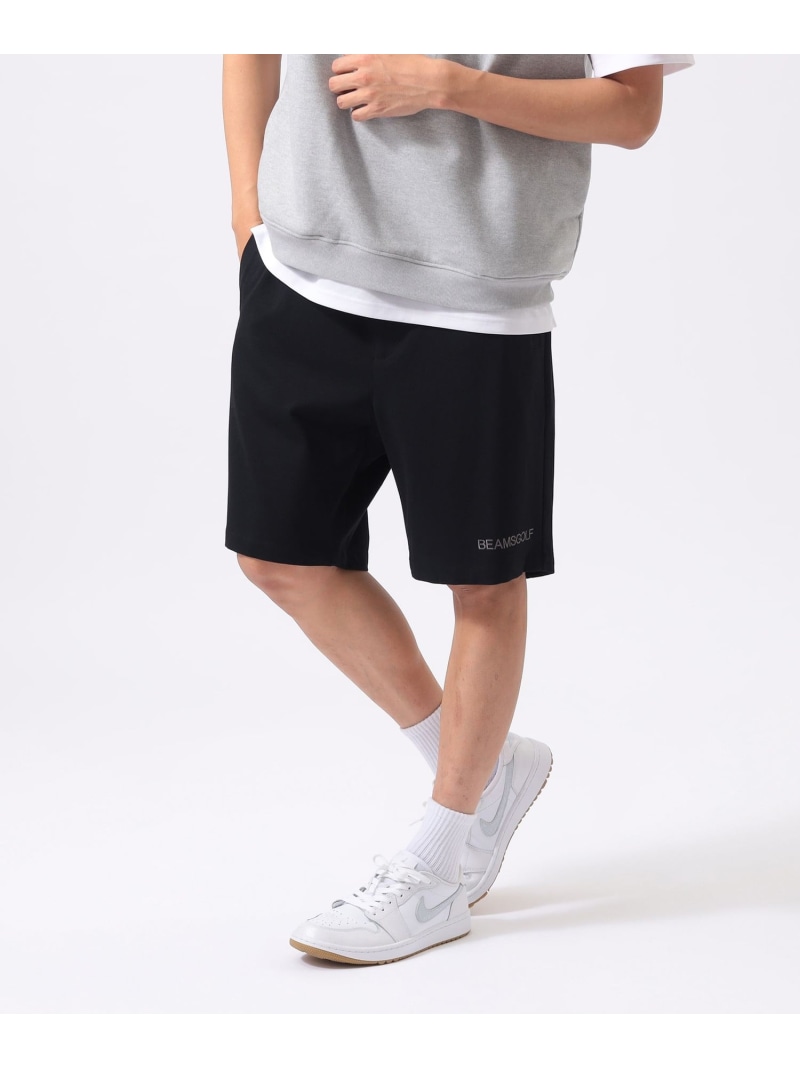 BEAMS GOLF ORANGE LABEL ORANGE LABEL / ビックシルエット ショートパンツ ビームス ゴルフ パンツ その他のパンツ ブラック ホワイト【送料無料】